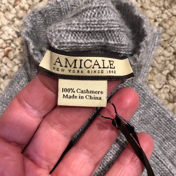 AMICALE cashmere touch screen gloves - Picture 2 of 2